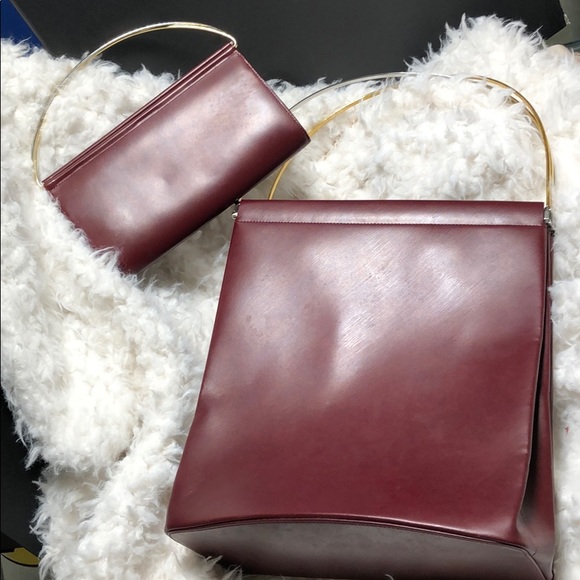 Cartier vintage bag w/matching clutch wallet - Picture 1 of 8